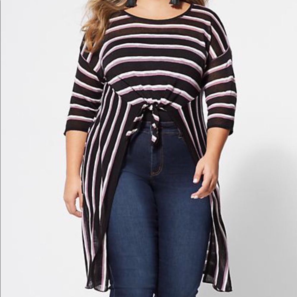 Leslie High-Low lightweight Sweater